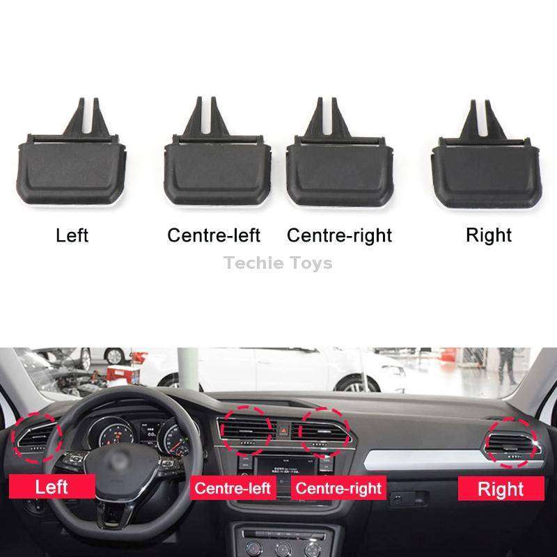 For Volkswagen Tiguan L 17-21 Car Air Conditioning Air Outlet Paddle, Left Driving(Middle-Right)