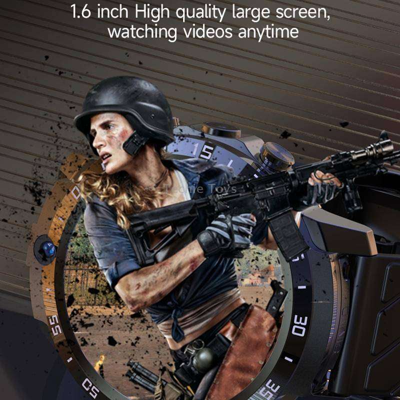MT27 4G+64G 1.6 inch IP67 Waterproof 4G Android 8.1 Smart Watch Support Heart Rate / GPS, Type:Leath