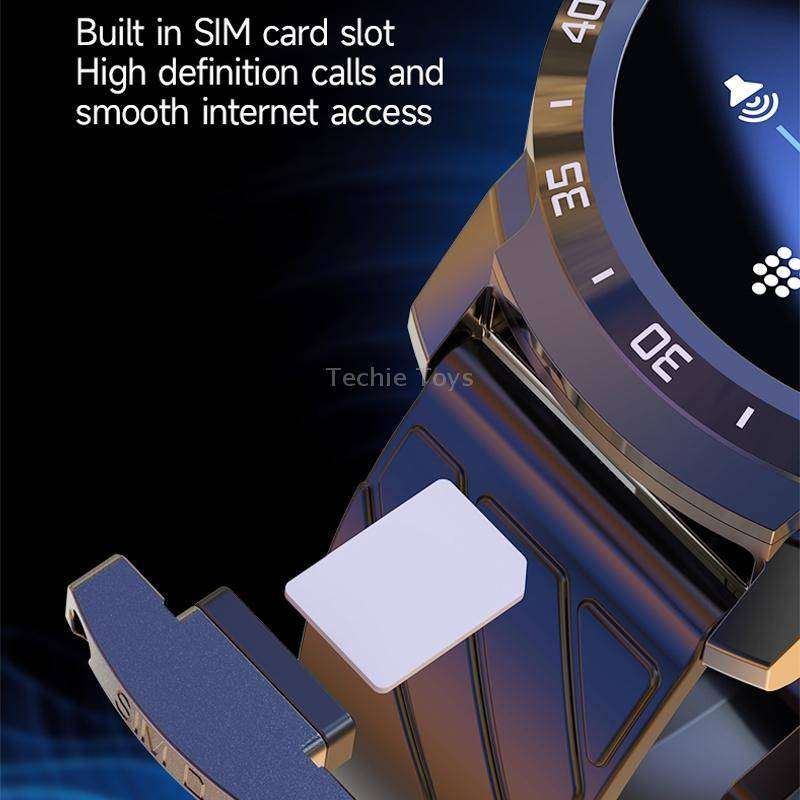 MT27 4G+64G 1.6 inch IP67 Waterproof 4G Android 8.1 Smart Watch Support Heart Rate / GPS, Type:Leath