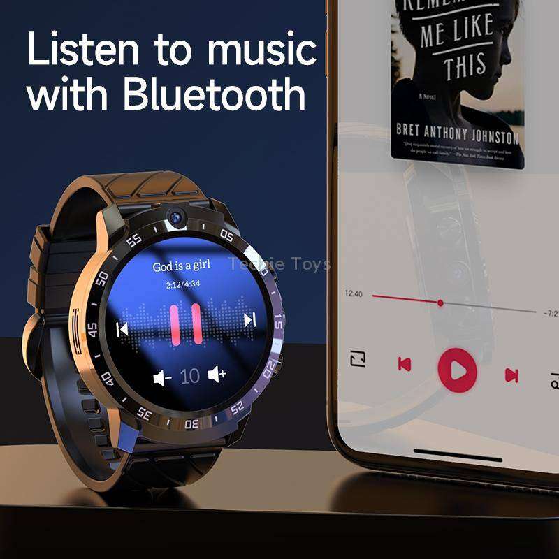 MT27 4G+64G 1.6 inch IP67 Waterproof 4G Android 8.1 Smart Watch Support Heart Rate / GPS, Type:Leath
