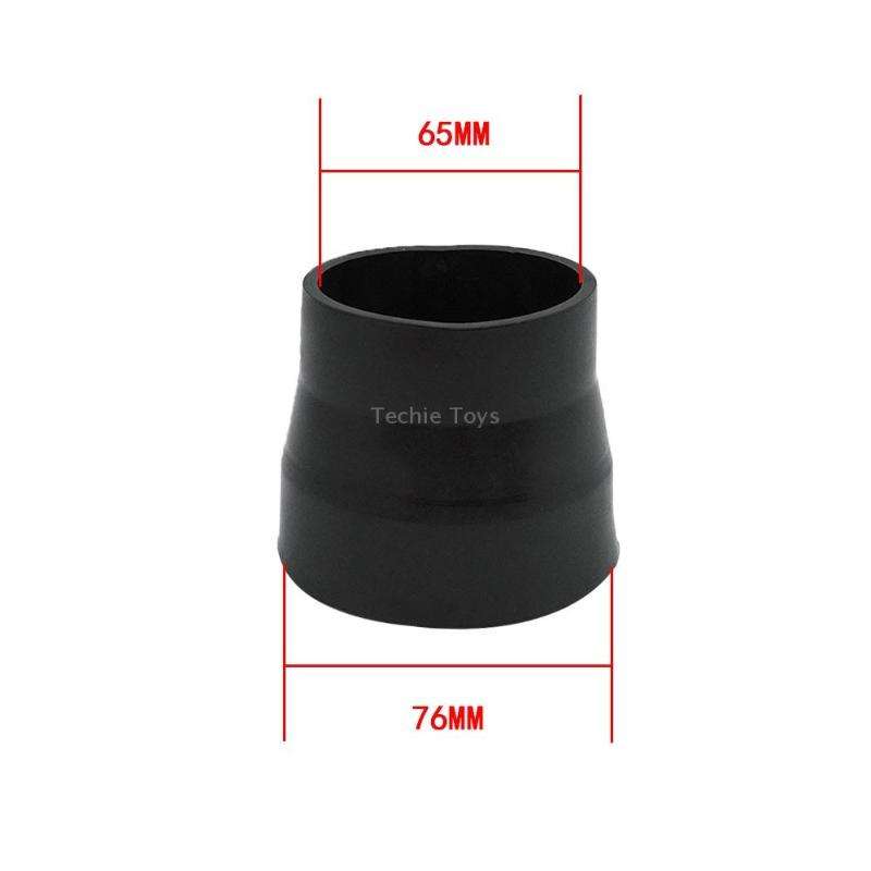 XH-UN081 63mm-76mm Universal Car Air Intake System Air Filter Pipe Tube(Blue)