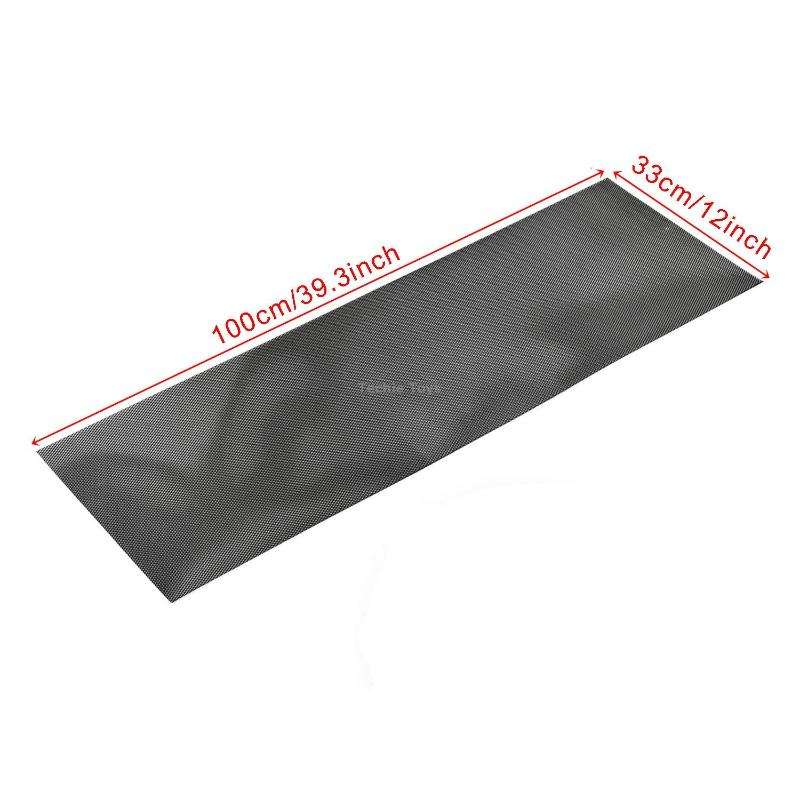 XH-6013 100x33cm Universal Car Grill Mesh Aluminum Alloy Grille Insert Bumper, Type:Large Hole(Silve