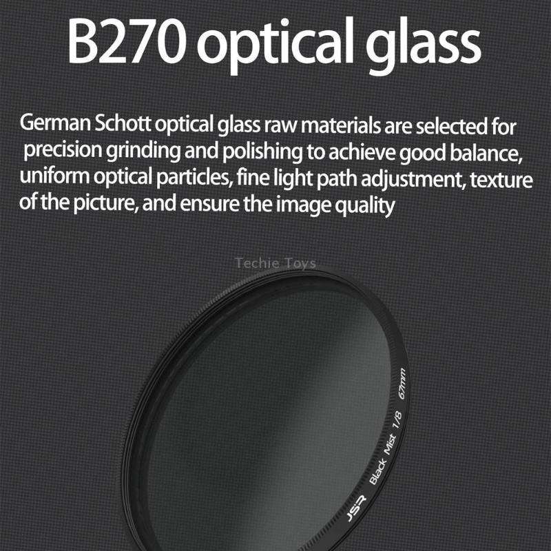 JSR Black Mist Filter Camera Lens Filter, Size:55mm(1/4 Filter)