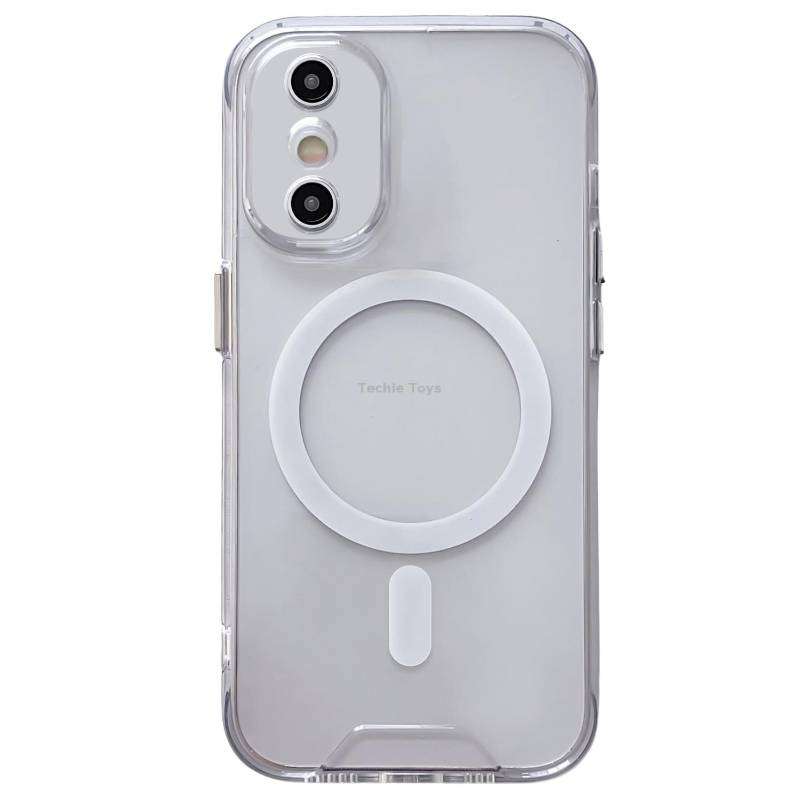 For iPhone XS Max Space MagSafe Acrylic Hybrid TPU Phone Case(Transparent)