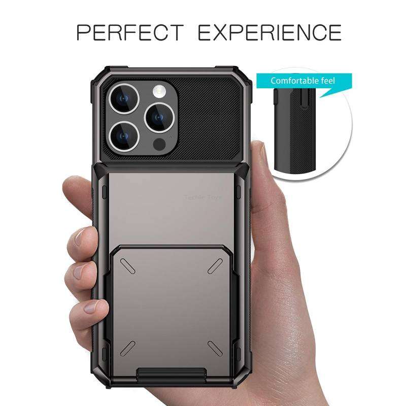 For iPhone 15 Pro Scratch-Resistant Shockproof Heavy Duty Rugged Armor Phone Case(White)