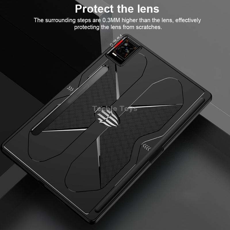 For ZTE nubia Red Magic Gaming Tablet All-inclusive Shockproof Cooling TPU Case(Black)