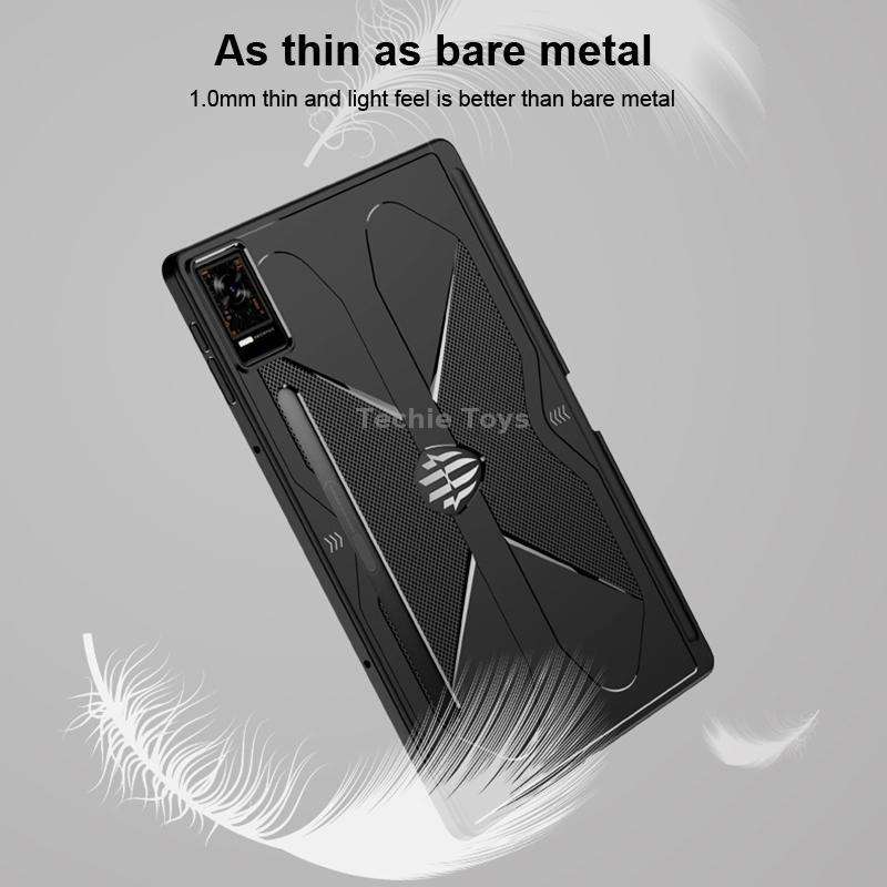 For ZTE nubia Red Magic Gaming Tablet All-inclusive Shockproof Cooling TPU Case(Black)