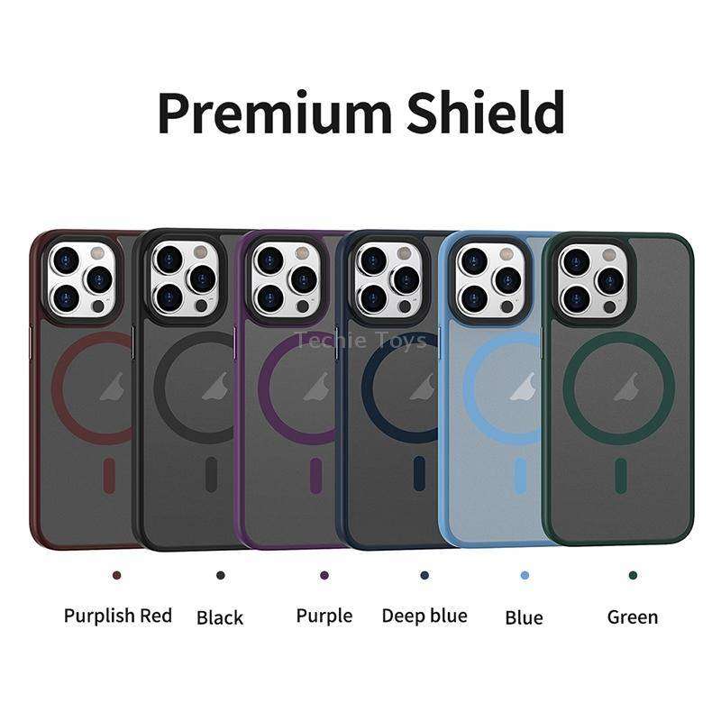 For iPhone 13 Brilliant Series MagSafe Micro-frosted Anti-fingerprint PC Phone Case(Black)