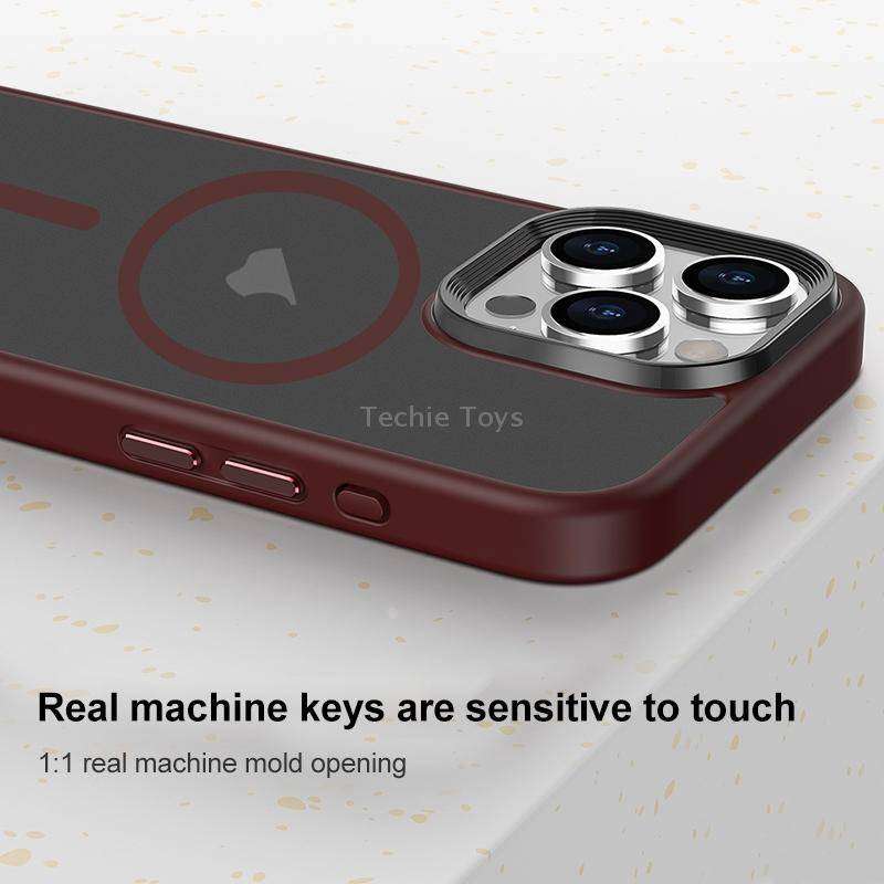 For iPhone 13 Brilliant Series MagSafe Micro-frosted Anti-fingerprint PC Phone Case(Black)