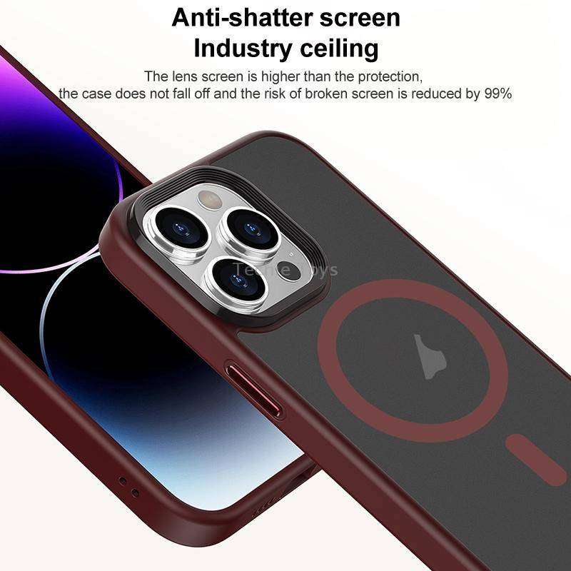 For iPhone 13 Brilliant Series MagSafe Micro-frosted Anti-fingerprint PC Phone Case(Black)