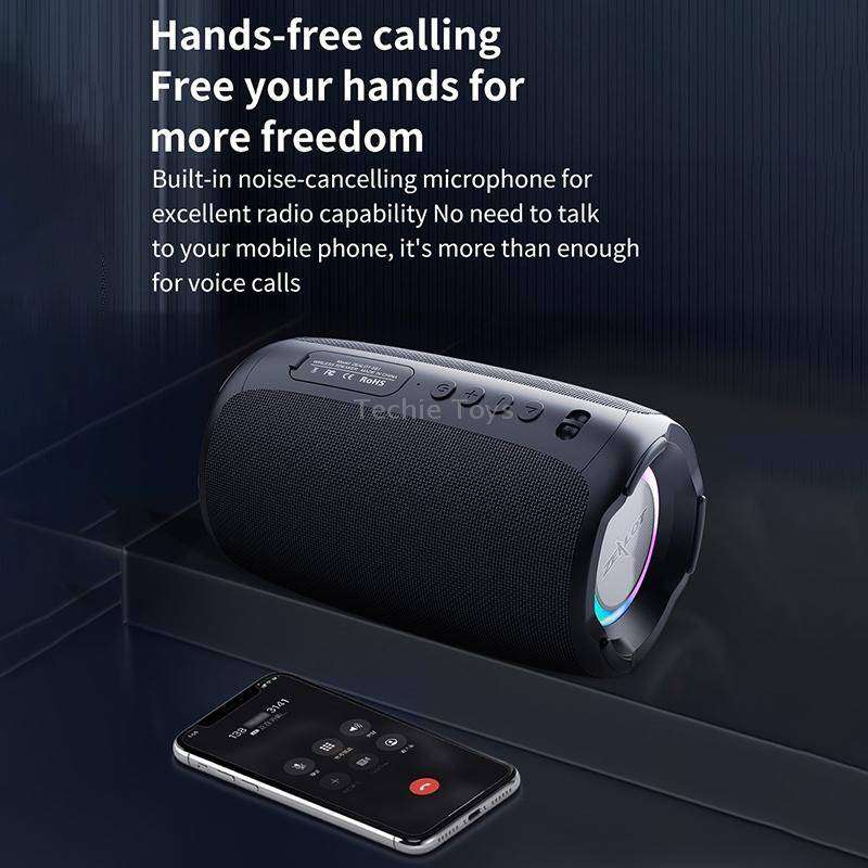 Zealot S61 IPX6 Waterproof Portable Wireless Bluetooth Speaker(Black)