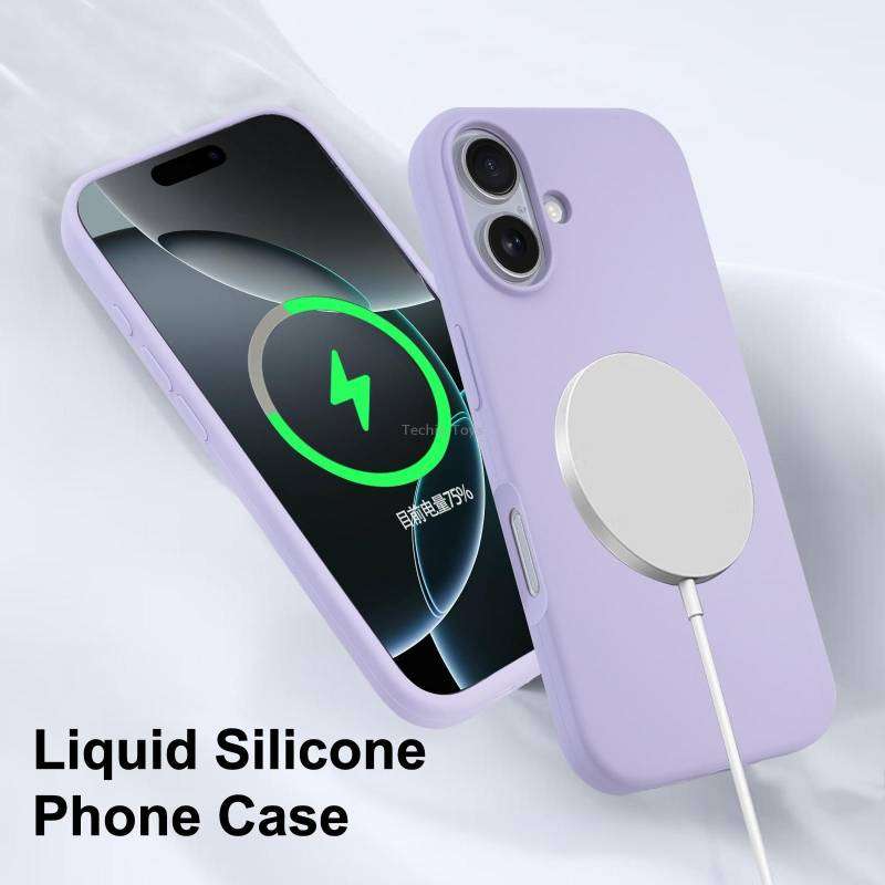 For iPhone 13 mini Liquid Silicone Full Coverage MagSafe Phone Case(Deep Green)