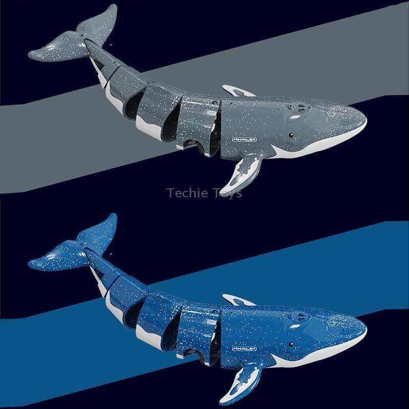 LS-XDU/RC B4 Remote Control Whale Toy Can Dive And Spray Water(Dark Grey)