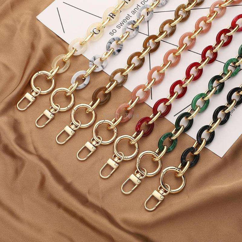 L204 Acrylic Handmade Chain Phone Lanyard with Gasket, Model:L204-3HS-60cm