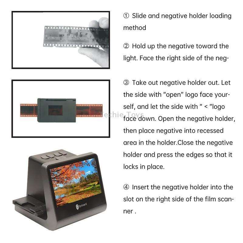 Tonivent TON171 22 Mega Pixels 5 inch HD Screen Film Scanner(EU Plug)