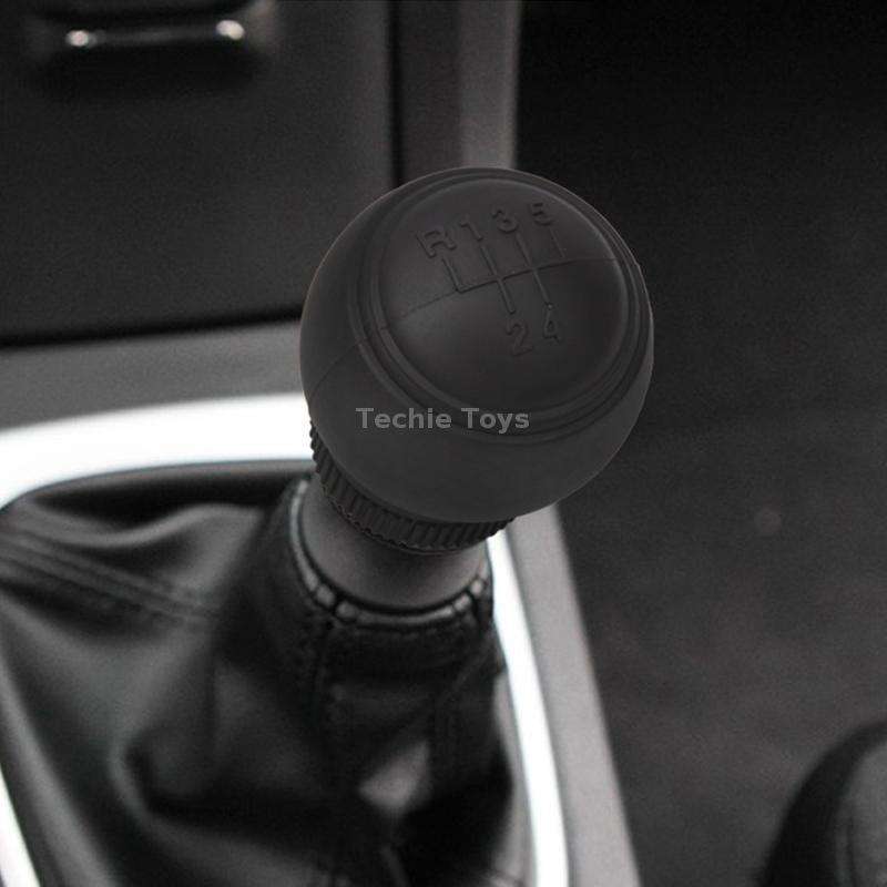For Volkswagen 5-speed+R Car Silicone Dustproof Shift Knob Gear Protective Cover(Black)