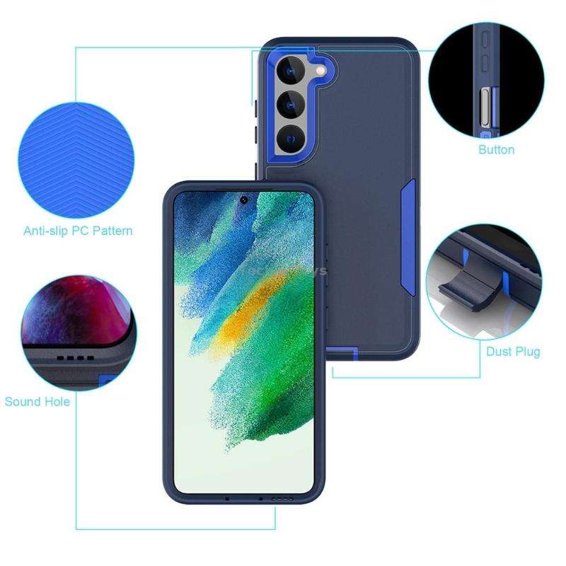 For Samsung Galaxy A54 5G Magnetic 2 in 1 PC Hybrid TPU Phone Case(Black)