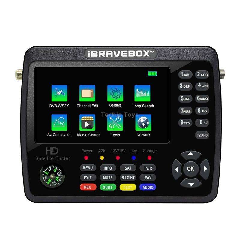 iBRAVEBOX V10 Finder Max+ 4.3 inch Display Digital Satellite Meter Signal Finder, Support DVB-S/S2/S