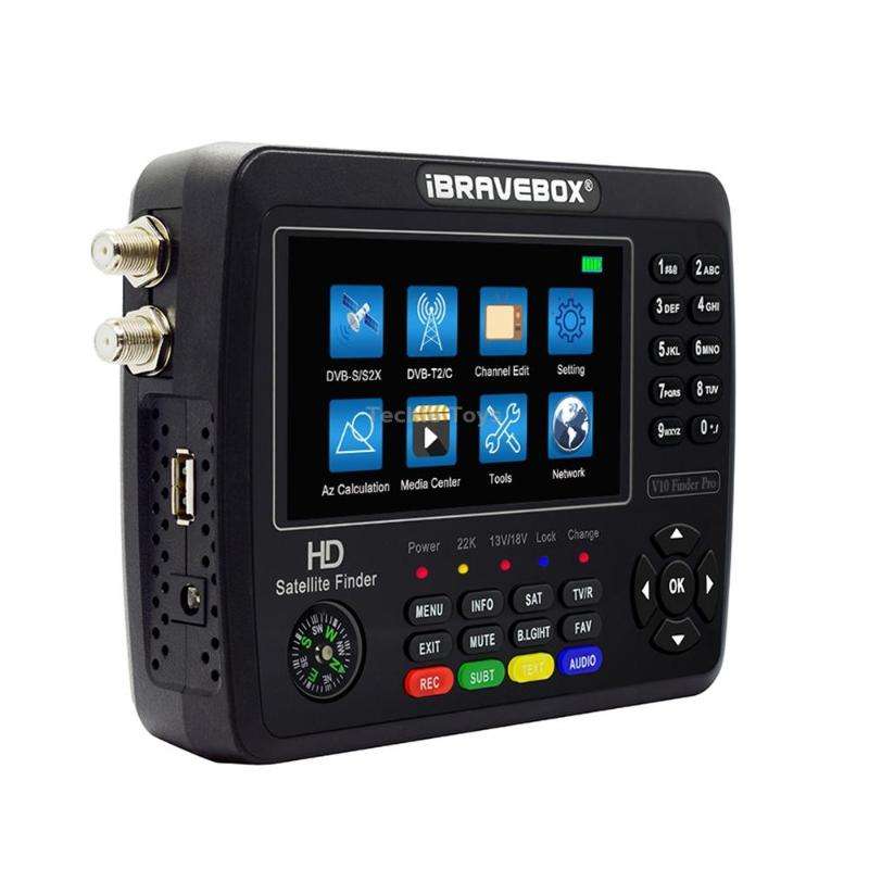 iBRAVEBOX V10 Finder Pro 4.3 inch Display Digital Satellite Meter Signal Finder, Support DVB-S/S2/S2