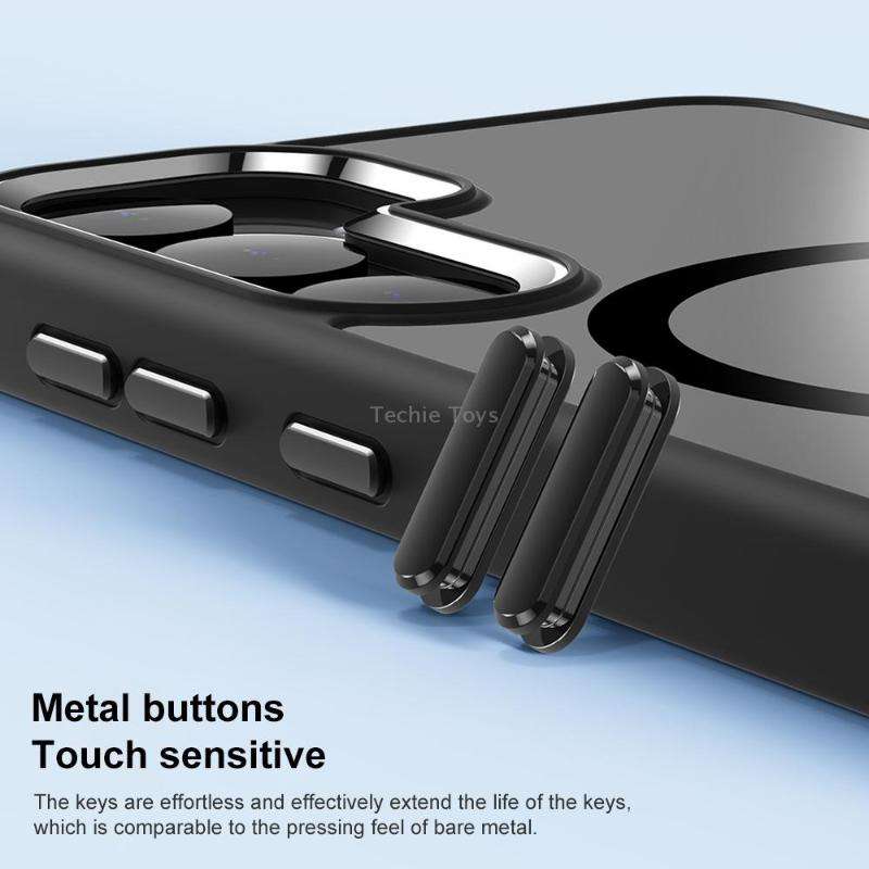 For Samsung Galaxy S24 Ultra 5G MagSafe Anti-fingerprint Highly Transparent PC Phone Case(Black)