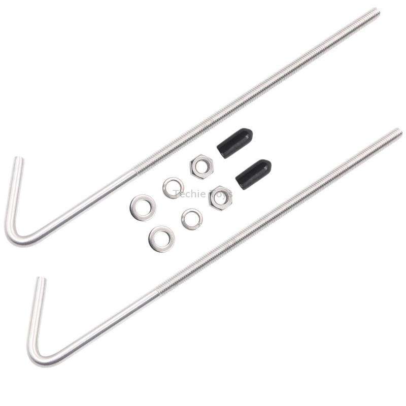LS05 10 inch Car Battery Fixing Stainless Steel Bracket Bolt Kit