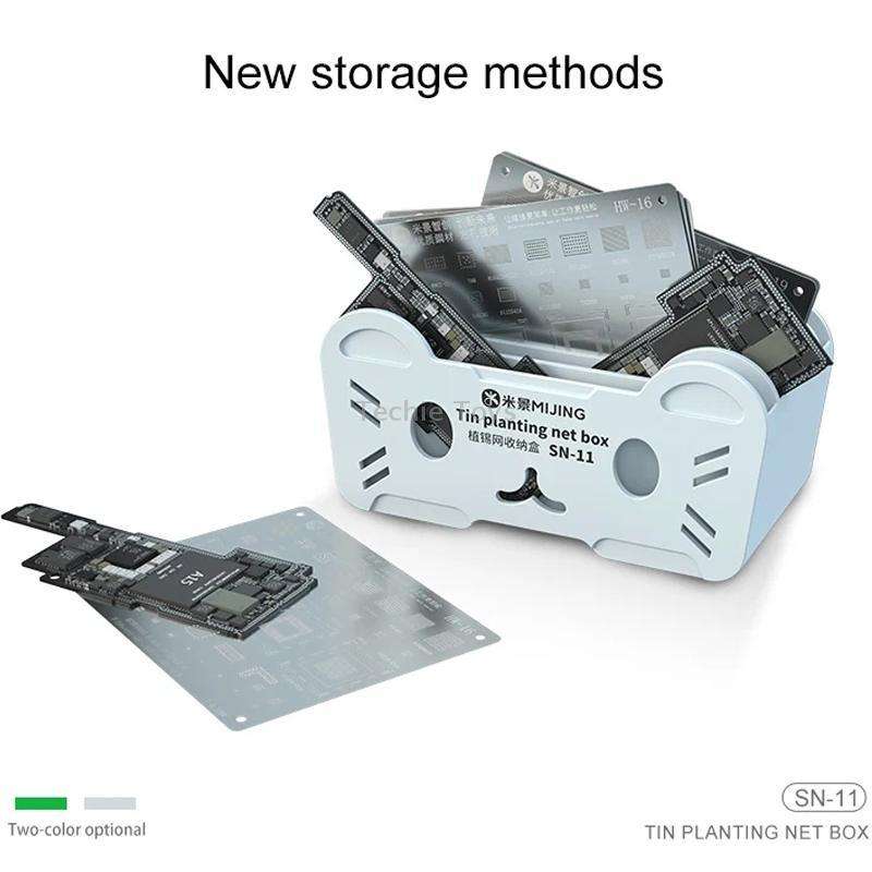 Mijing SN-11 Reballing Stencil Storage Box(Silver)