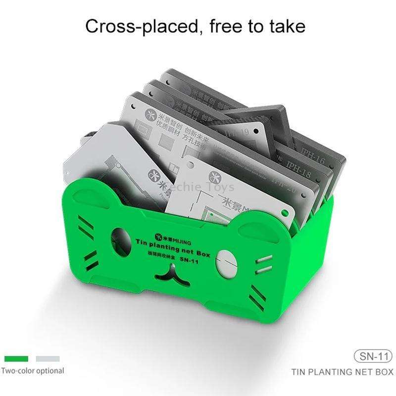 Mijing SN-11 Reballing Stencil Storage Box(Silver)