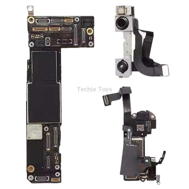 For iPhone 12 64GB Original Unlocked Mainboard Single SIM E-SIM US Version with Face ID