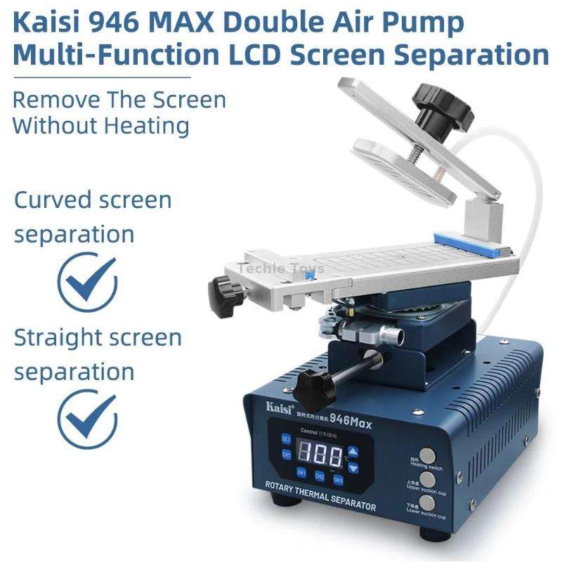 Kaisi 946 Max Double Vacuum Pumps LCD Separator Rotating Thermal Machine, US Plug