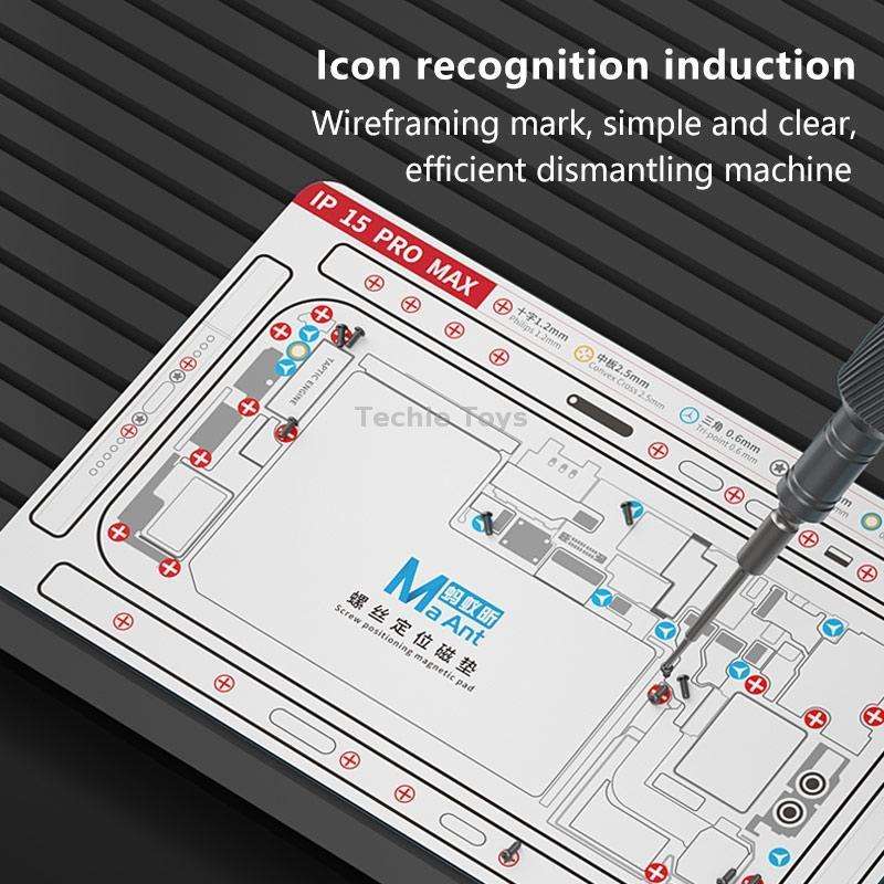 For iPhone 14 MaAnt Double-sided Screw Positioning Flexible Soft Magnetic Pad