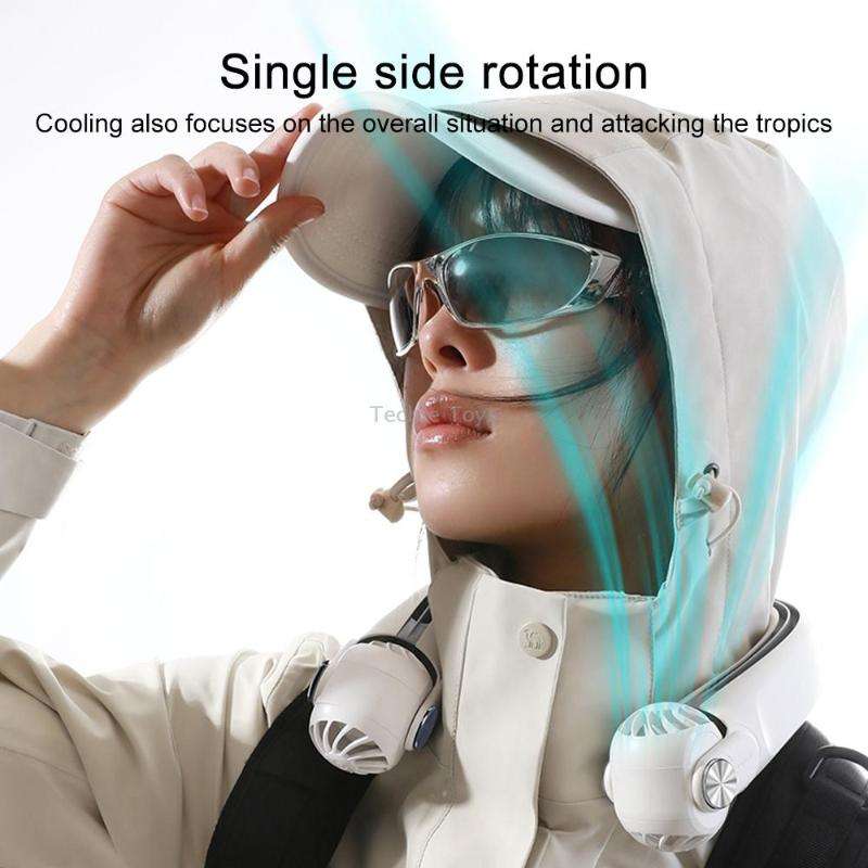 MF080 Rotor Hanging Neck Electric Fan (Grey)