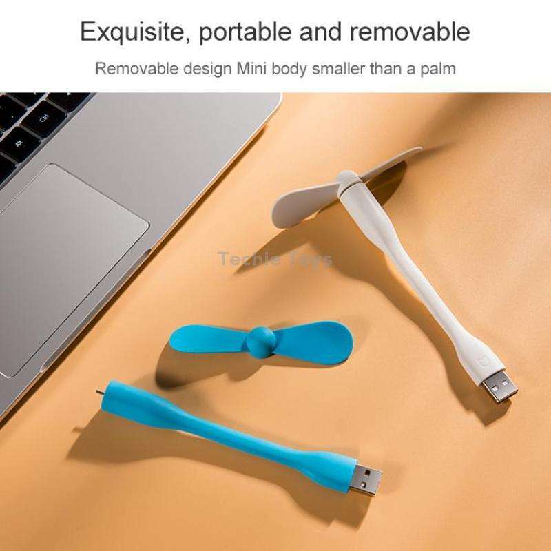 Original Xiaomi Mijia Portable Mini Mute USB Electric Fan (White)