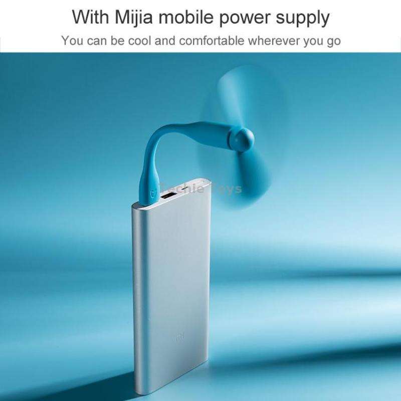 Original Xiaomi Mijia Portable Mini Mute USB Electric Fan (White)