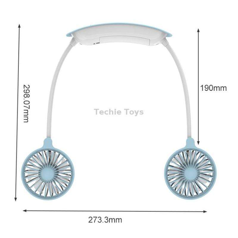 F6 Outdoor Mini Hanging Neck Fan USB Charging Lazy Small Fan (Pink)