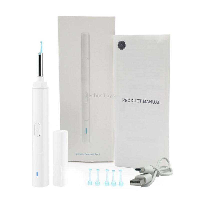 H02006 WiFi Smart Visual Ear Pick HD Digital Mouth Nose Ear Endoscope (White)