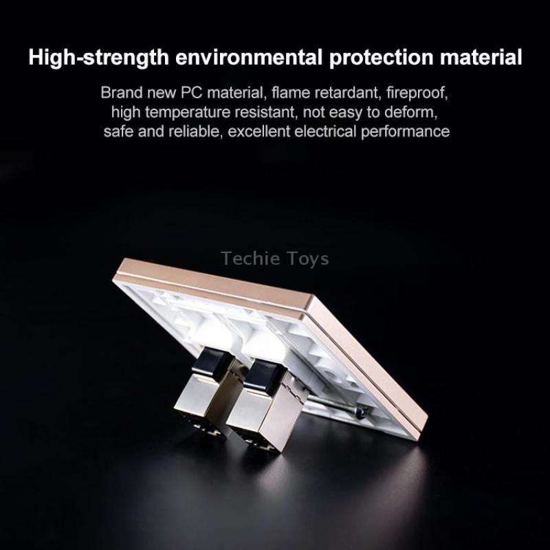 CAT.6 Shielded Pass-through Network Module, Dual Ports Panel + Shielded Pass-through + Telephone Soc