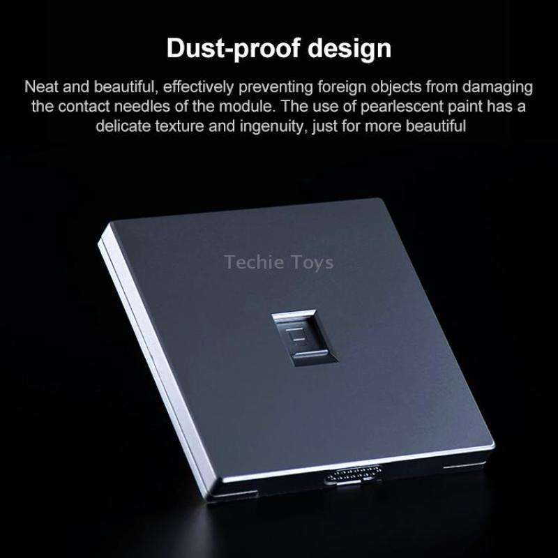 CAT.6 Shielded Pass-through Network Module, Dual Ports Panel + Shielded Pass-through + Telephone Soc