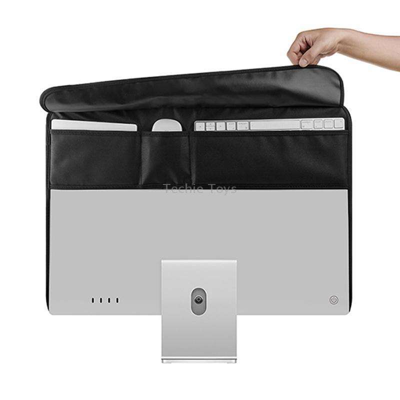 For 24 inch Apple iMac Portable Dustproof Cover Desktop Apple Computer LCD Monitor Cover with Storag