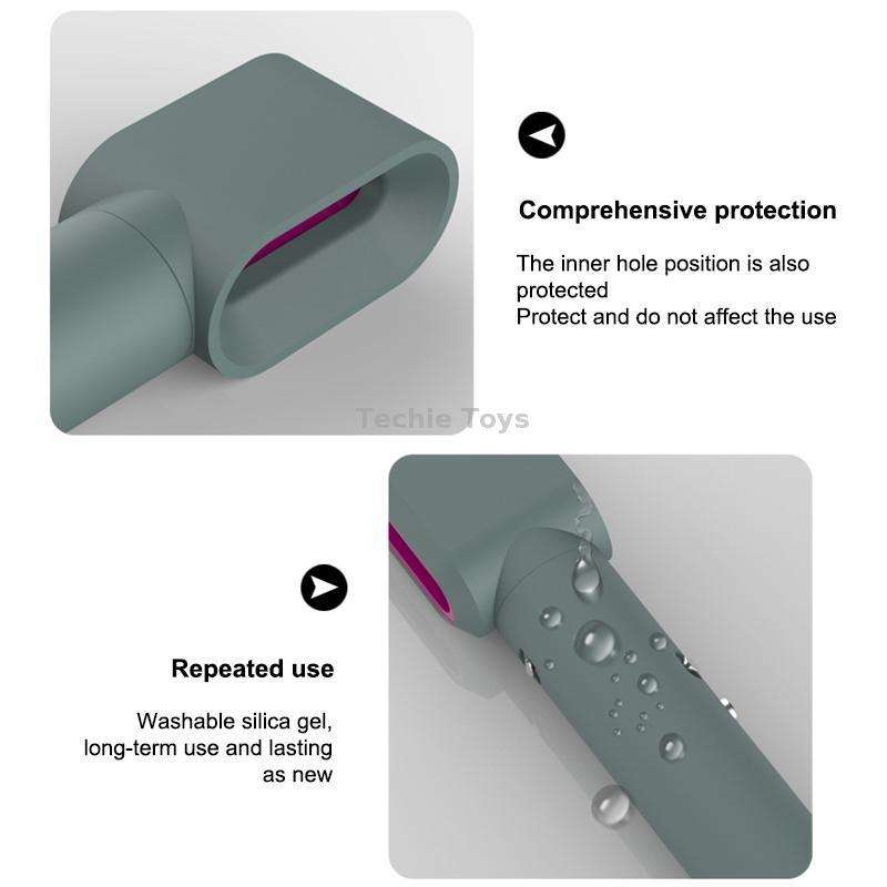 For Dyson Airwrap Hair Modeling Dryer Shockproof Silicone Case (Green)