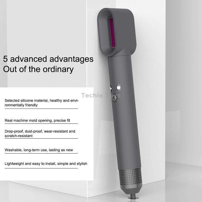 For Dyson Airwrap Hair Modeling Dryer Shockproof Silicone Case (Green)