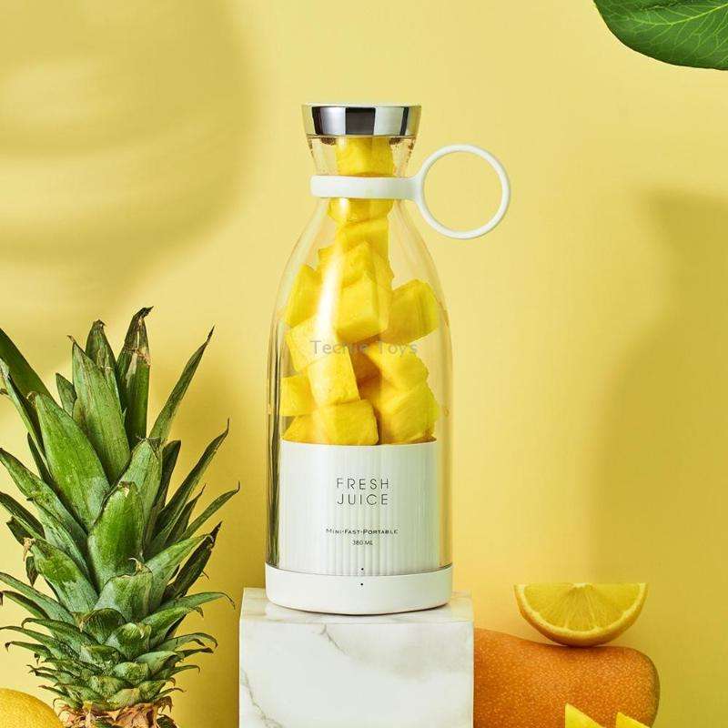 Wireless Charging Outdoor Portable Mini Electric Juicer (White)