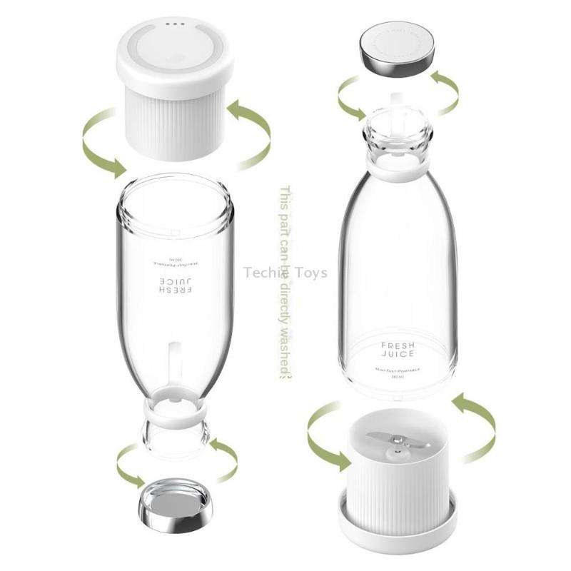 Wireless Charging Outdoor Portable Mini Electric Juicer (White)