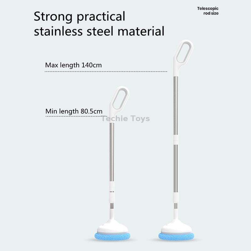 Wireless Electric Intelligent Telescopic Glass Wipe Window Cleaner (Blue)