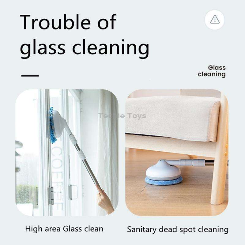 Wireless Electric Intelligent Telescopic Glass Wipe Window Cleaner (Blue)