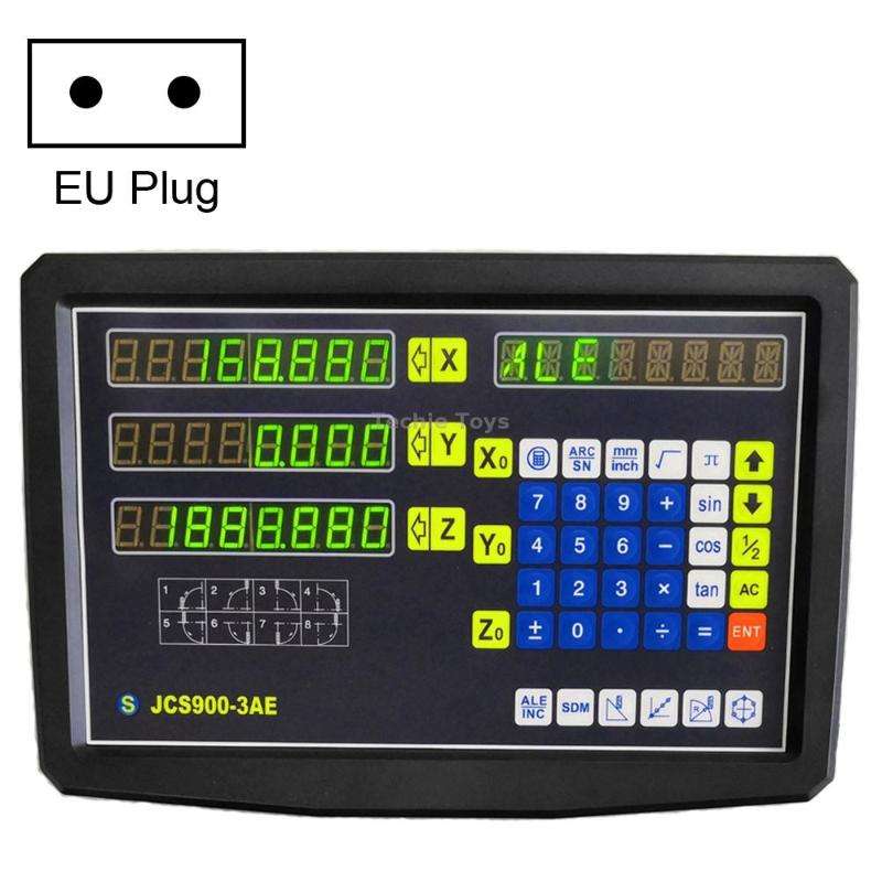 JCS900-3AE Three Axes Digital Readout Display Milling Lathe Machine, AU Plug