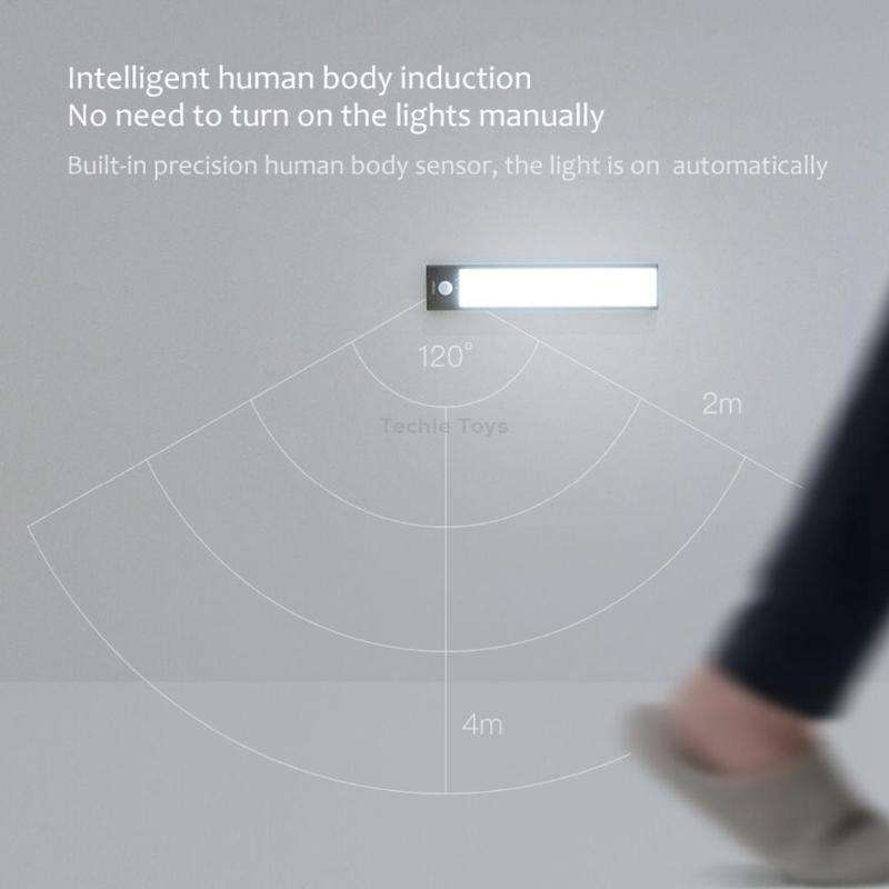 20cm Original Xiaomi Youpin YEELIGHT LED Smart Human Motion Sensor Light Bar Rechargeable Wardrobe C