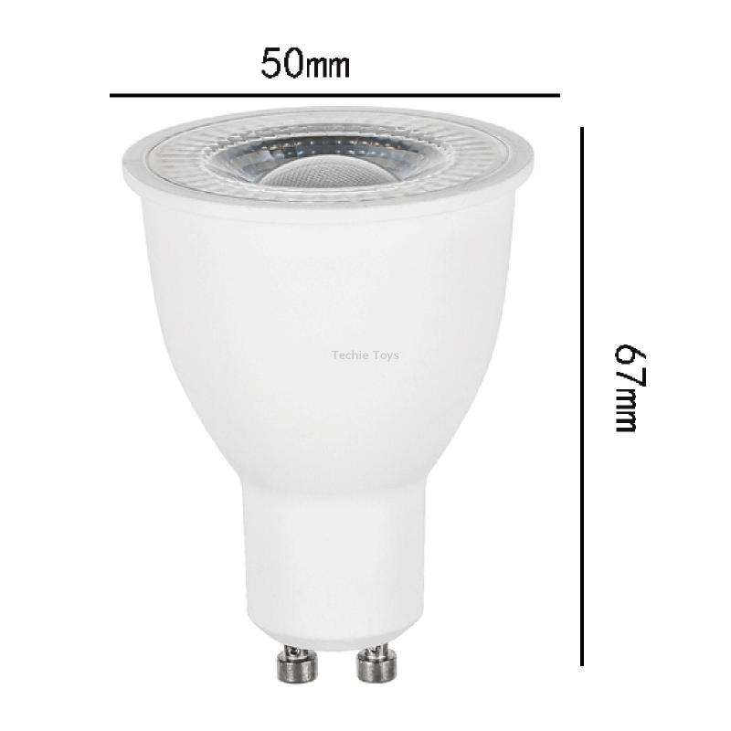 GU10 8W SMD 2835 16 LEDs 6000-6500K High Brightness No Flicker Lamp Cup Energy-saving Spotlight, AC