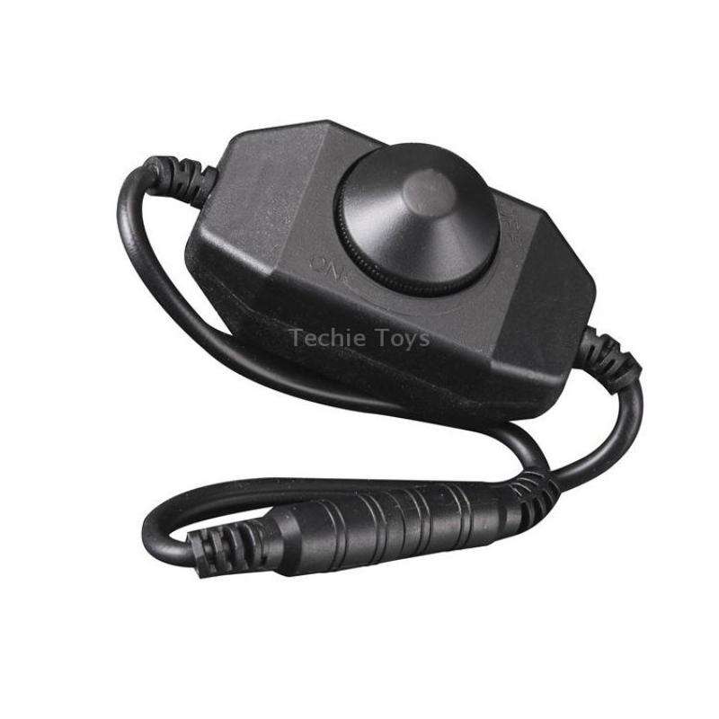 Knob Controller Dimmer for Single Color LED Strip Light(Black)