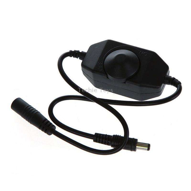 Knob Controller Dimmer for Single Color LED Strip Light(Black)