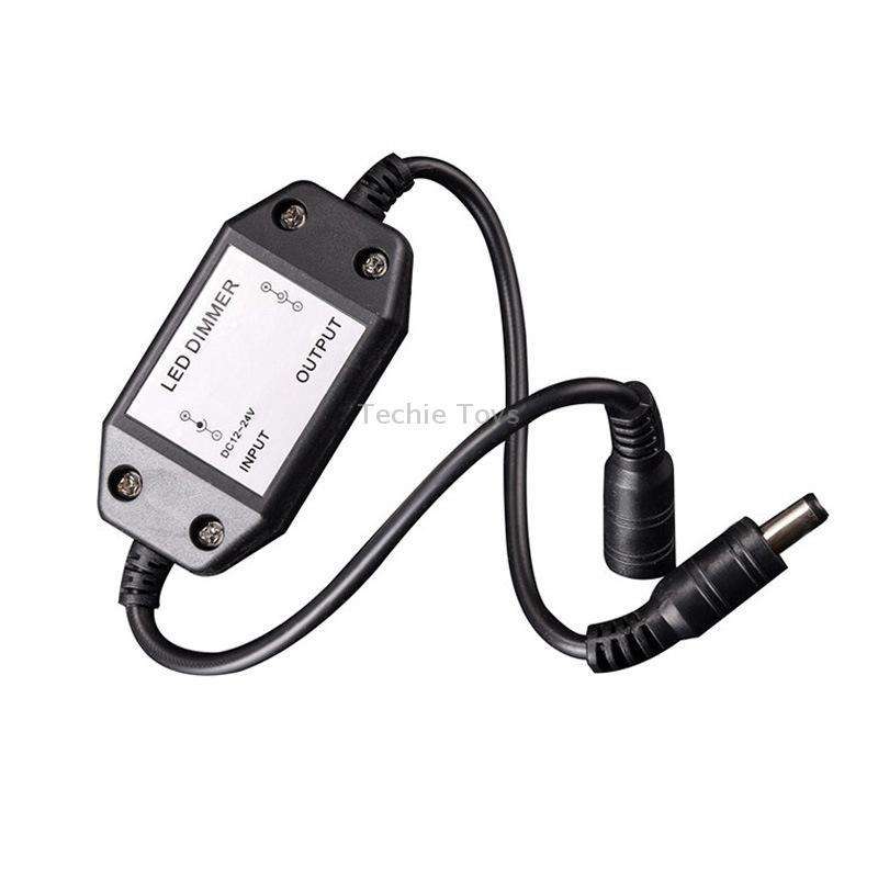 Knob Controller Dimmer for Single Color LED Strip Light(Black)
